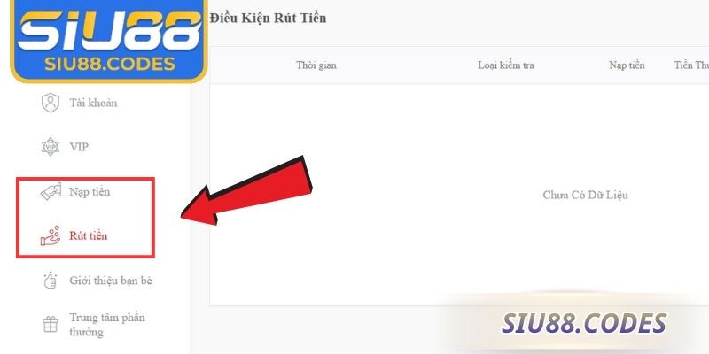 Nạp Rút Tiền Siu88 1 Các bước chi tiết để nạp rút tiền Siu88